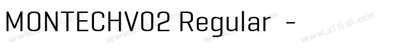 MONTECHV02 Regular 语字体转换